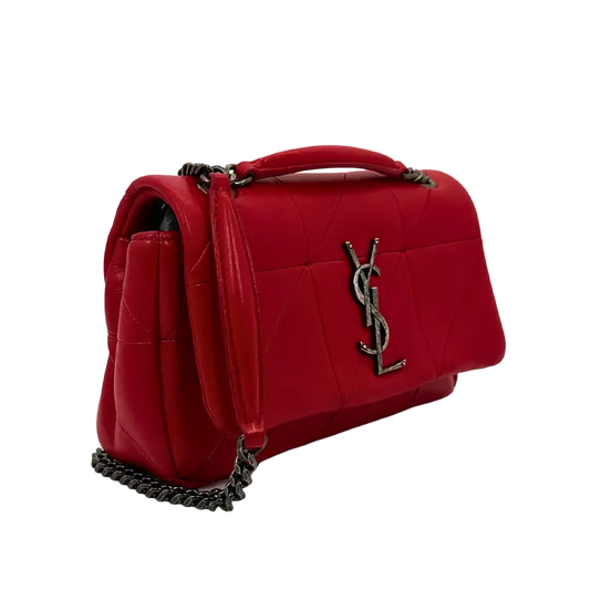 Saint Laurent Jamie Small Schultertasche Leder rot / gut Saint Laurent