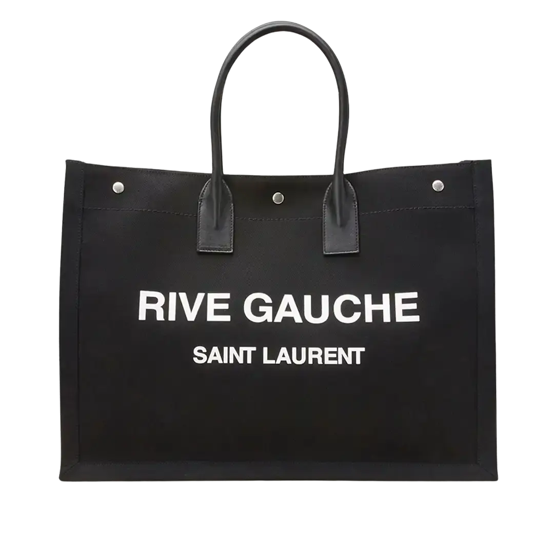 Saint Laurent Large Tote Tasche Rive Gauche schwarz ungetragen