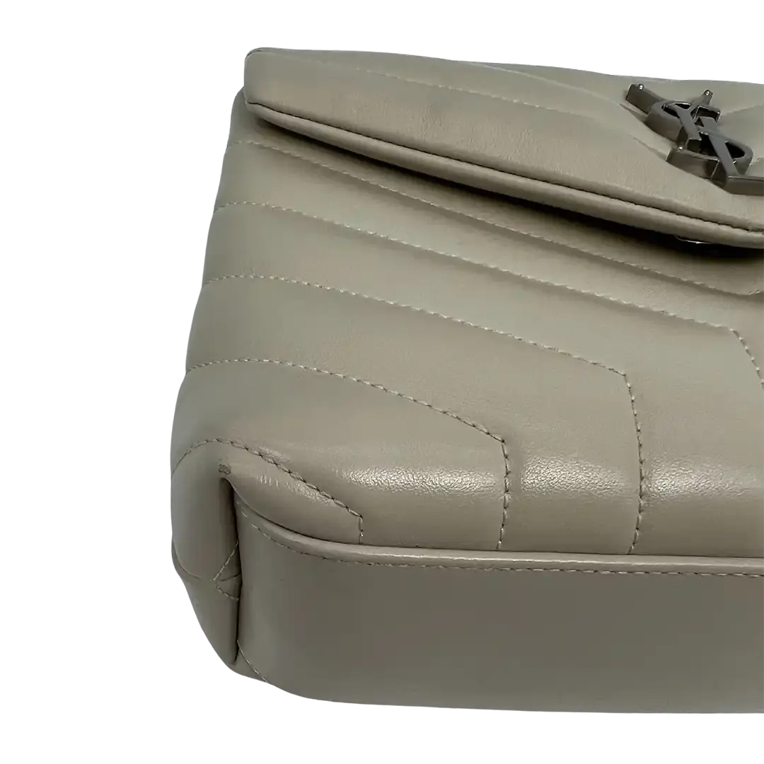 Saint Laurent LouLou Small Tasche beige-grau /gut - Echtheitscheck