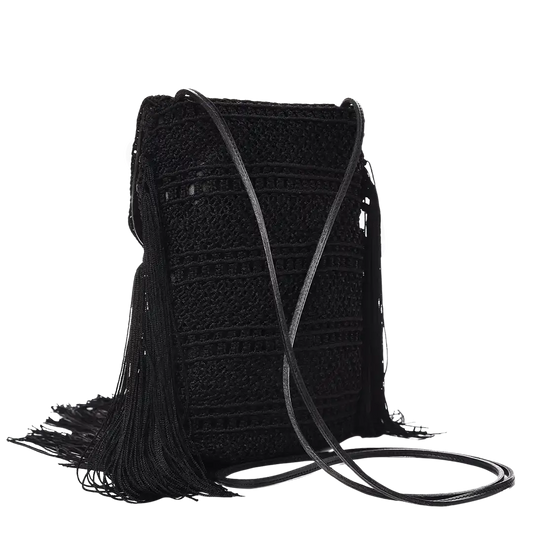 Saint Laurent YSL Anita Small Häkel-Crossybody Tasche / neuwertig Saint Laurent