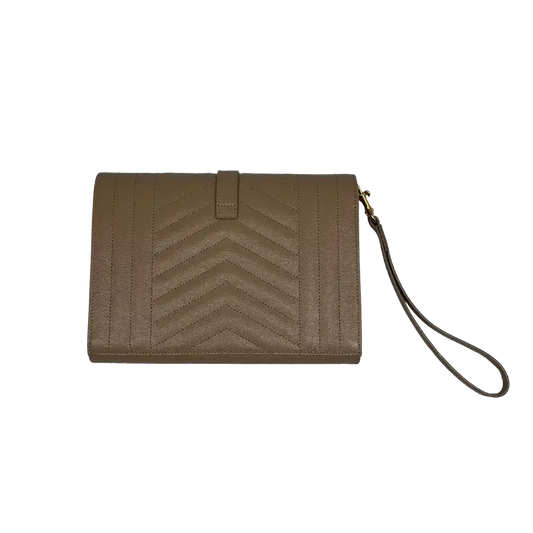 Saint Laurent YSL Cassandre Grain-de-Poudre dark beige Fullset / neuwertig - Echtheitscheck