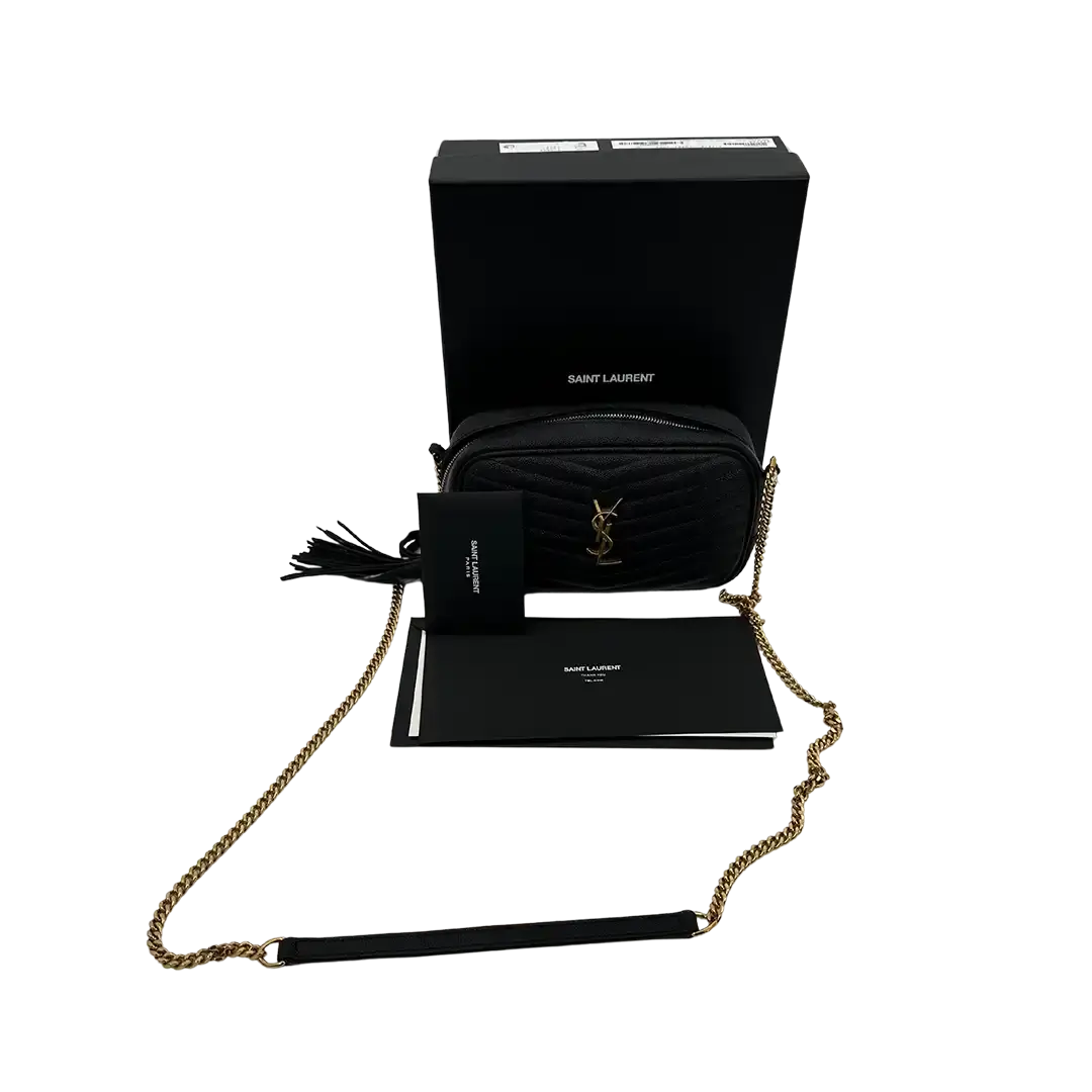 Saint Laurent YSL Lou Camera Bag Leder schwarz / gut Saint Laurent