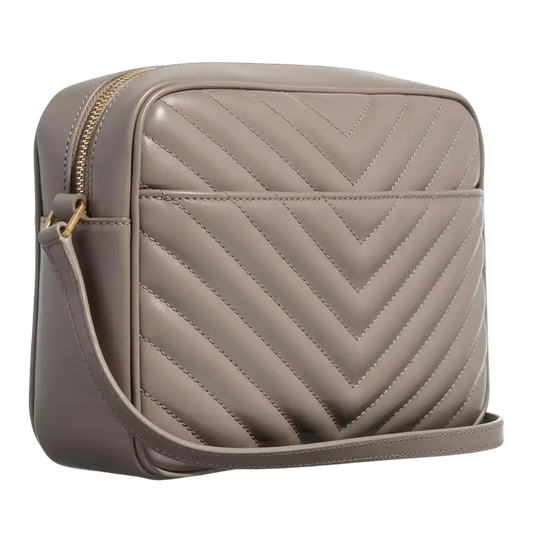 Saint Laurent YSL Lou Crossbody Tasche grau-braun / neuwertig - Echtheitscheck