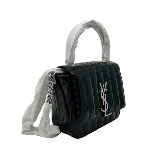 Saint Laurent YSL Vicky Small Lackleder / ungetragen Saint Laurent