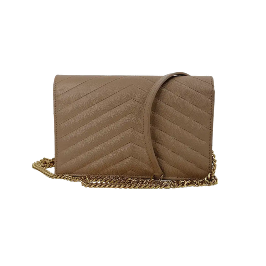Saint Laurent YSL Cassandre Envelope mit Kettenriemen beige / sehr gut Saint Laurent