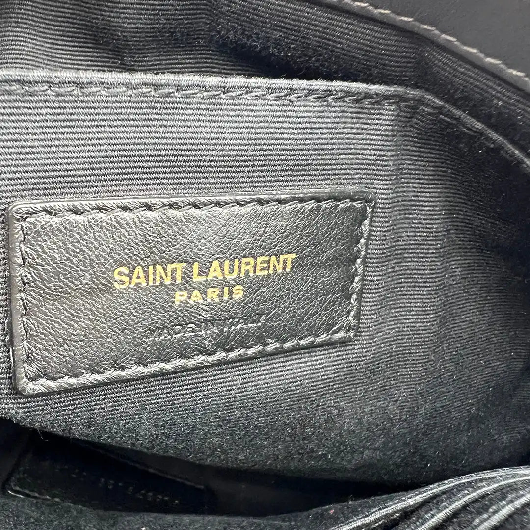 Saint Laurent Cassandre Pouch anthrazit / sehr gut Saint Laurent