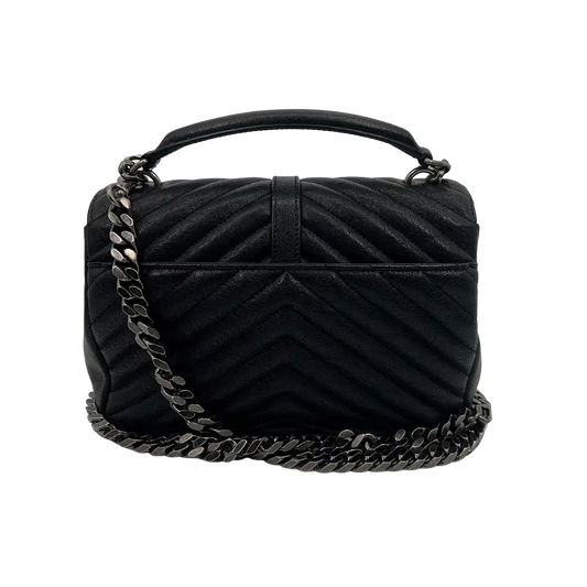 Saint Laurent YSL College Medium Handtasche schwarz Lammleder / sehr gut Saint Laurent