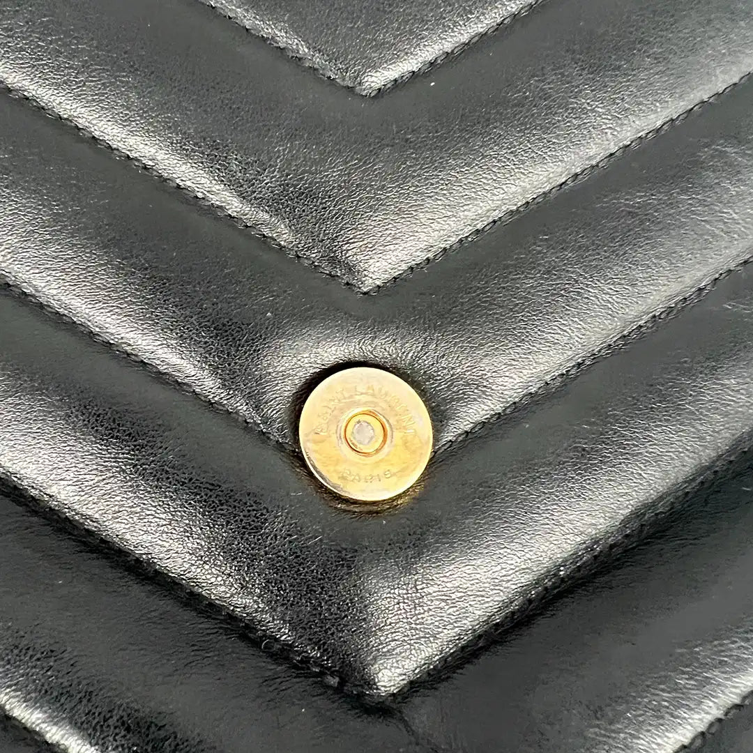 Saint Laurent YSL LouLou Medium gestepptes Leder schwarz / sehr gut Saint Laurent