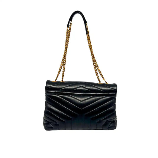 Saint Laurent YSL LouLou Medium gestepptes Leder schwarz / sehr gut Saint Laurent