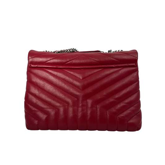 Saint Laurent YSL LouLou Medium Leder rot/ sehr gut Saint Laurent