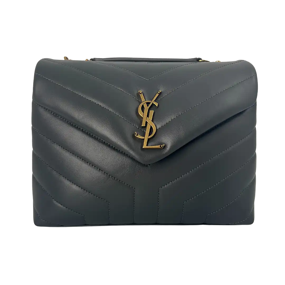 Saint Laurent YSL LouLou Small Handtasche storm grey Fullset neu