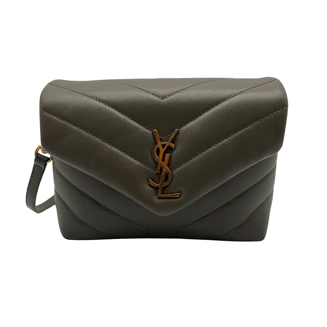 Saint Laurent YSL LouLou Toy Leder grau khaki /sehr gut Saint Laurent