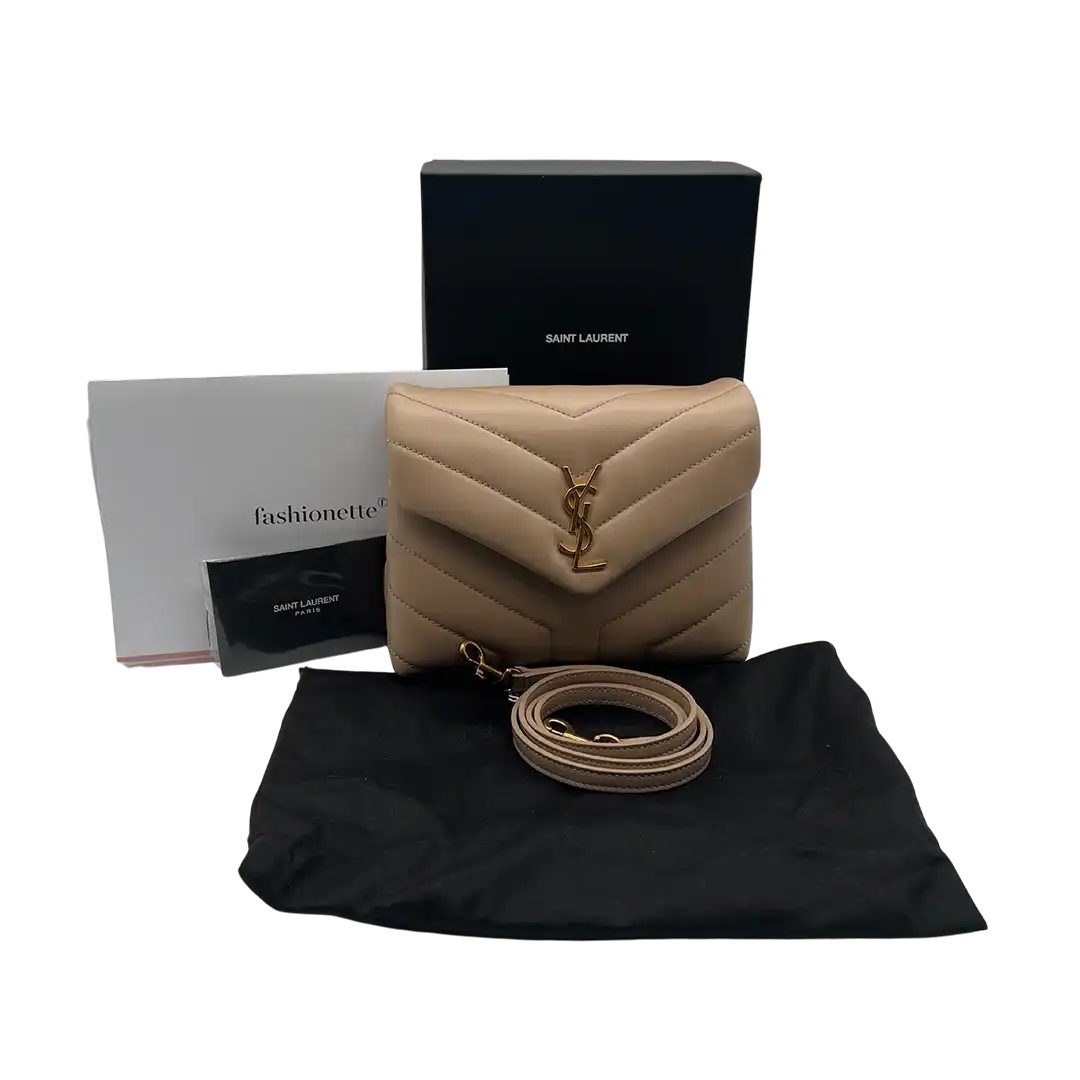 Saint Laurent YSL LouLou Toy dark beige Leder Fullset /neuwertig Saint Laurent