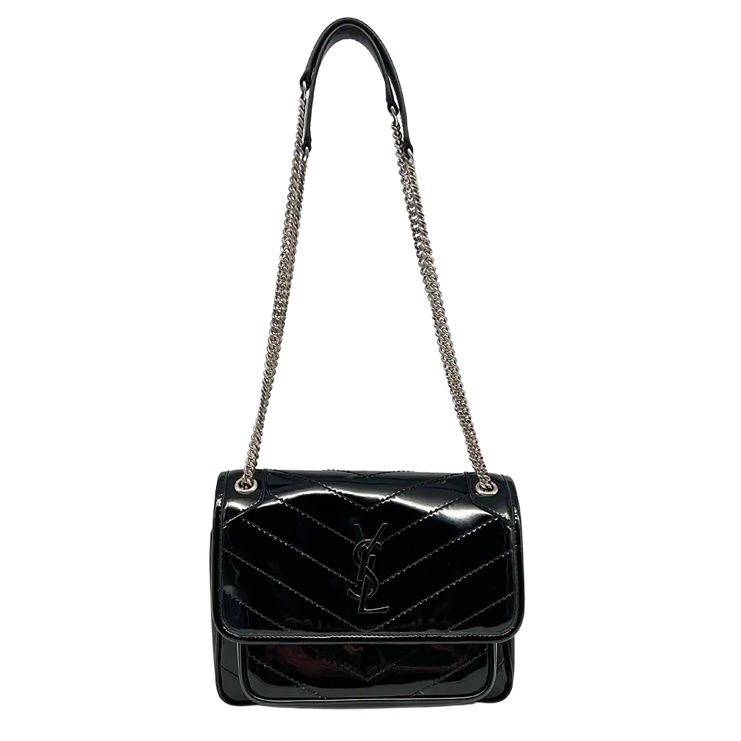 Ysl niki medium black sale