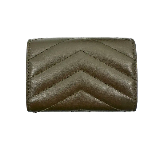 Saint Laurent Origami Trifold Leder Geldbörse light musk / sehr gut Saint Laurent