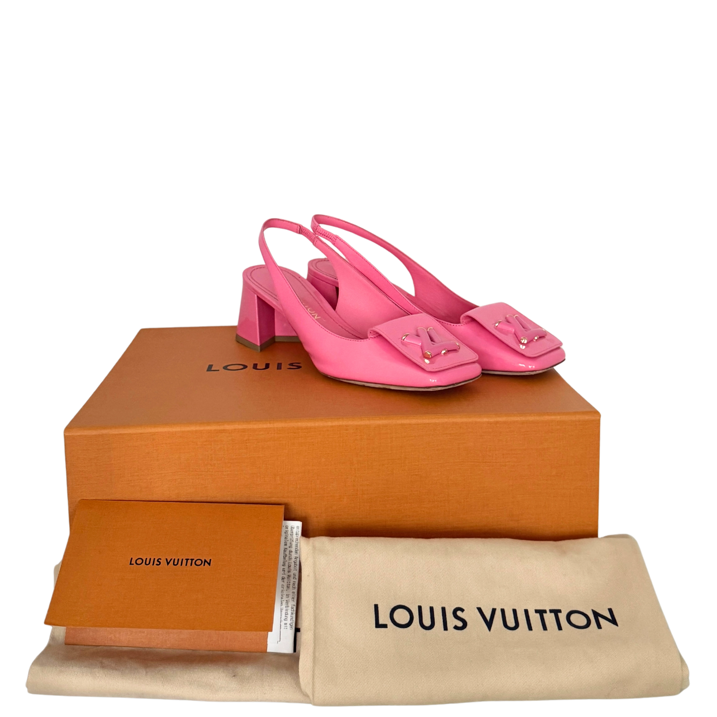 Louis Vuitton Shake Slingback Pump Größe 39 Pink Fullset / sehr gut Louis Vuitton