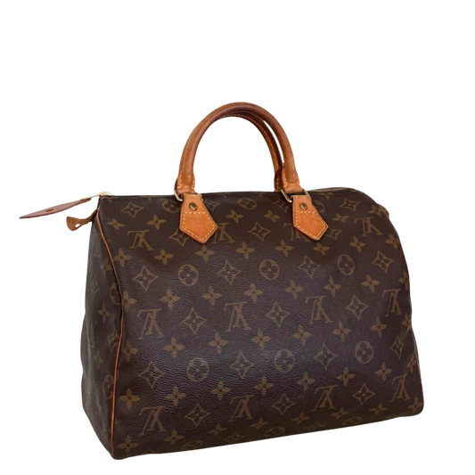 Louis Vuitton Speedy 30 Monogram Braun / akzeptabel Louis Vuitton