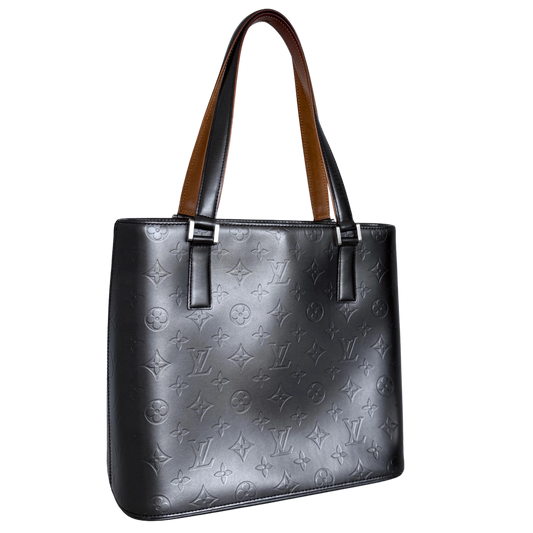 Louis Vuitton Monogram Mat Stockton M55112 Grau / sehr gut Louis Vuitton