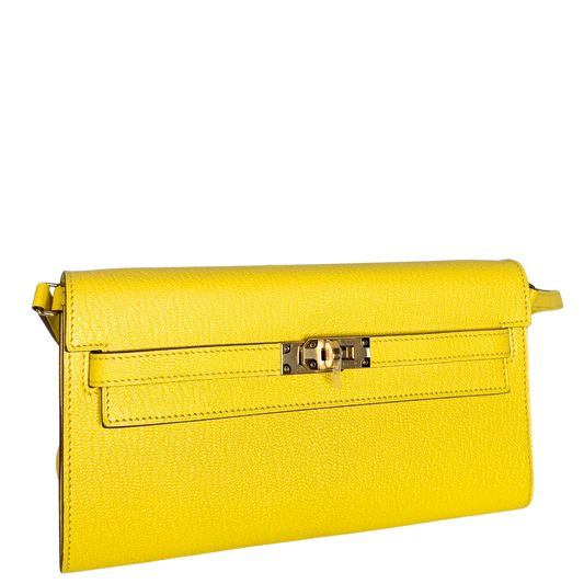 Hermès Kelly To Go Jaune Citron Fullset / neuwertig Hermès