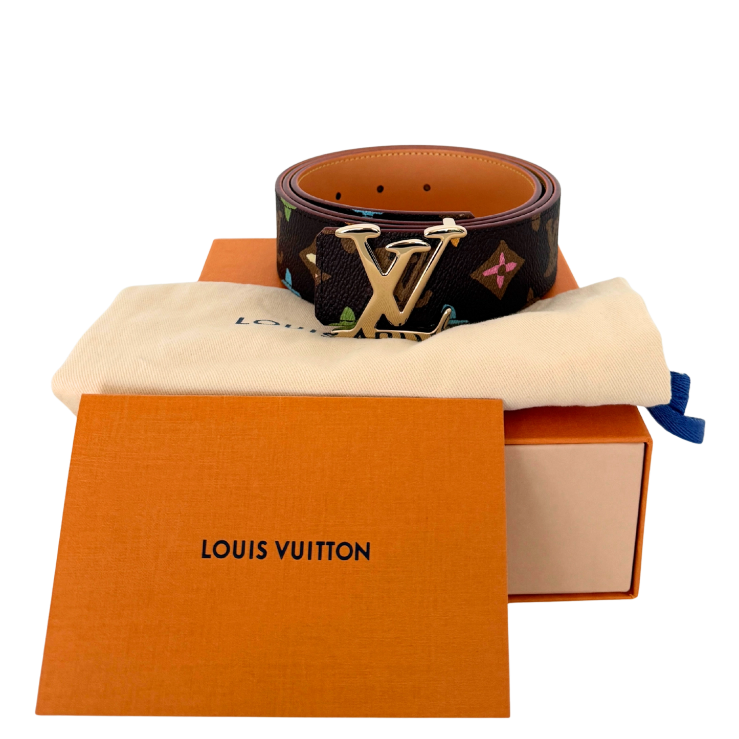 Louis Vuitton by Tyler, the Creator LV Tag Wendegürtel Größe 100cm Braun Fullset / neuwertig Louis Vuitton