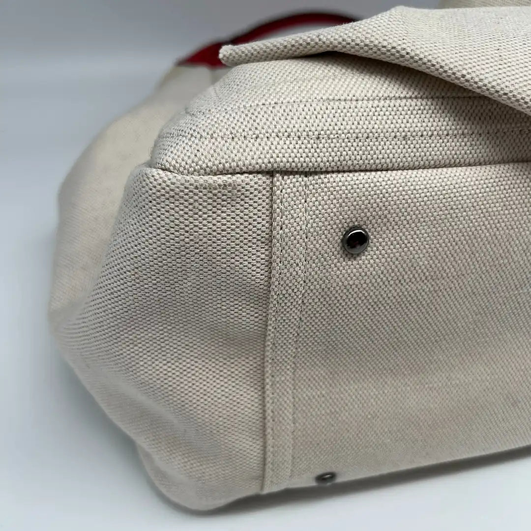Valentino Garavani Atelier Bag 02 bedruckte Tote Bag aus Canvas mit Lederbesatz / neuwertig Valentino