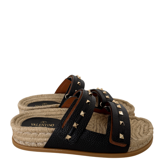 Valentino Garavani Rockstud Slides Größe 40 Schwarz Fullset / neuwertig Valentino