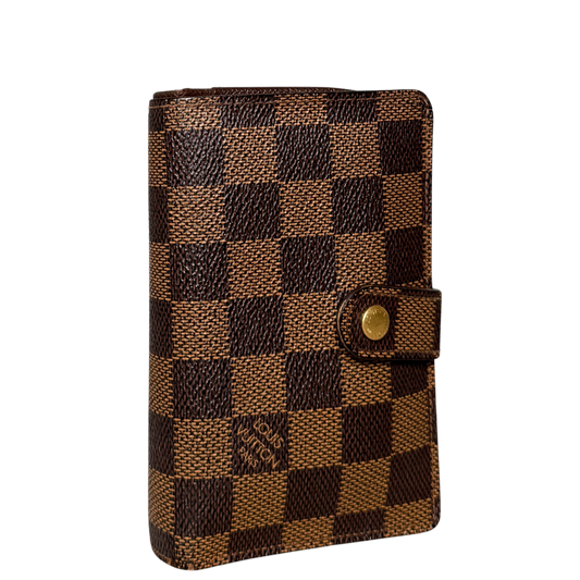 Louis Vuitton Viennois Geldbörse Damier Ebene Braun / gut Louis Vuitton
