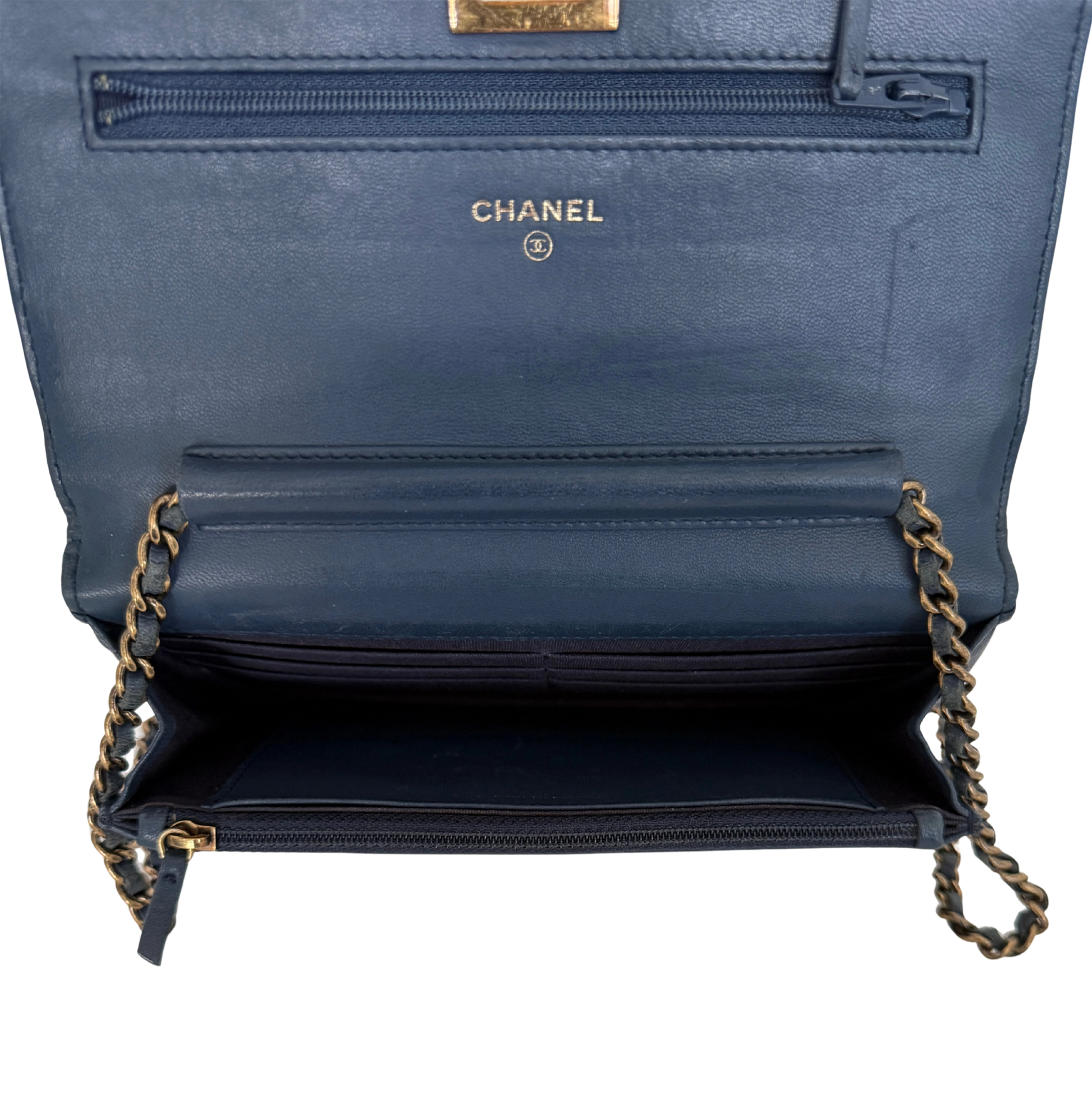 Chanel Wallet on Chain 2.55 Reissue Marineblau / gut Chanel