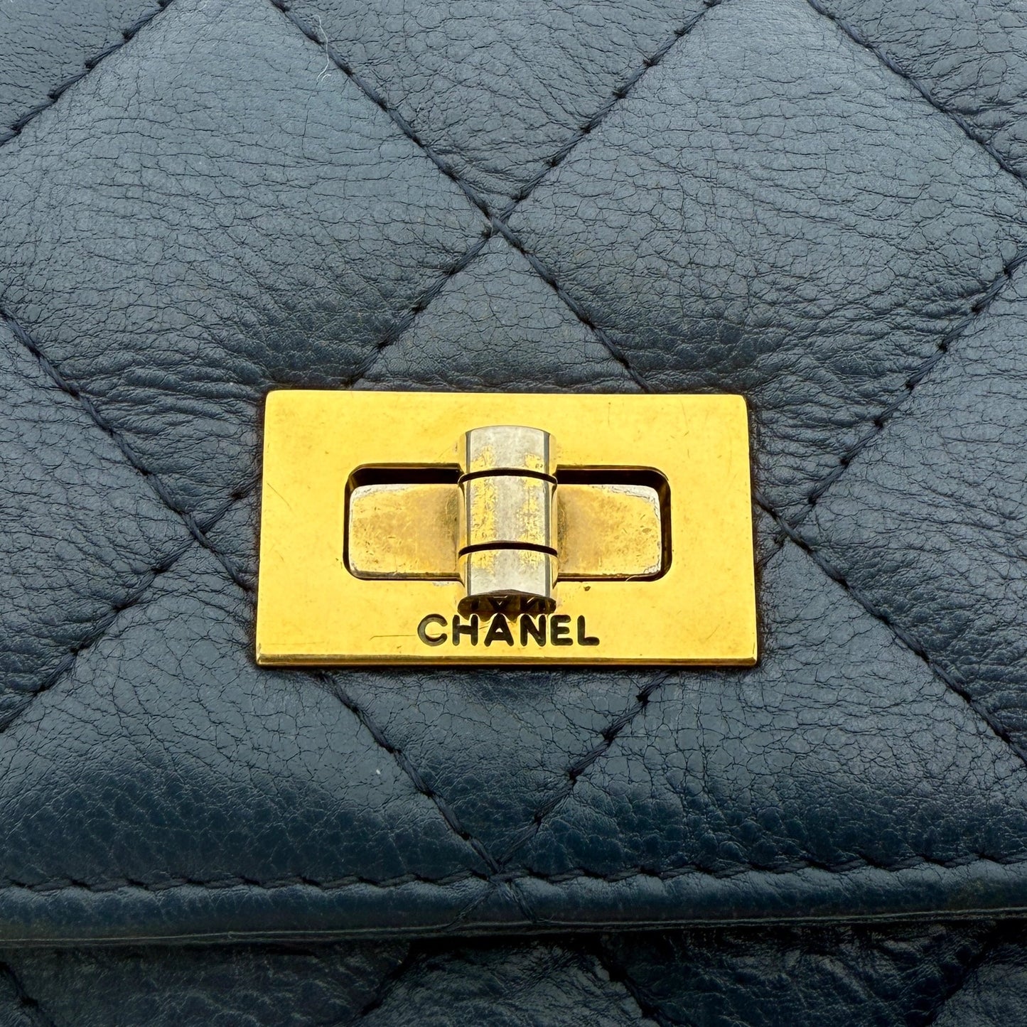 Chanel Wallet on Chain 2.55 Reissue Marineblau / gut Chanel