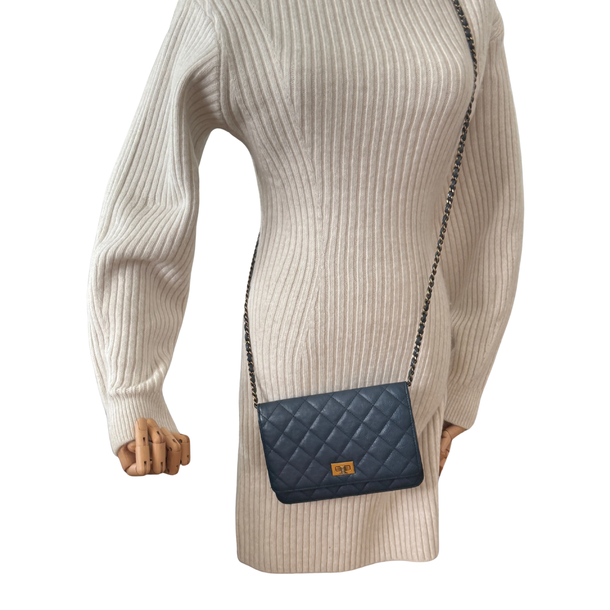 Chanel Wallet on Chain 2.55 Reissue Marineblau / gut Chanel