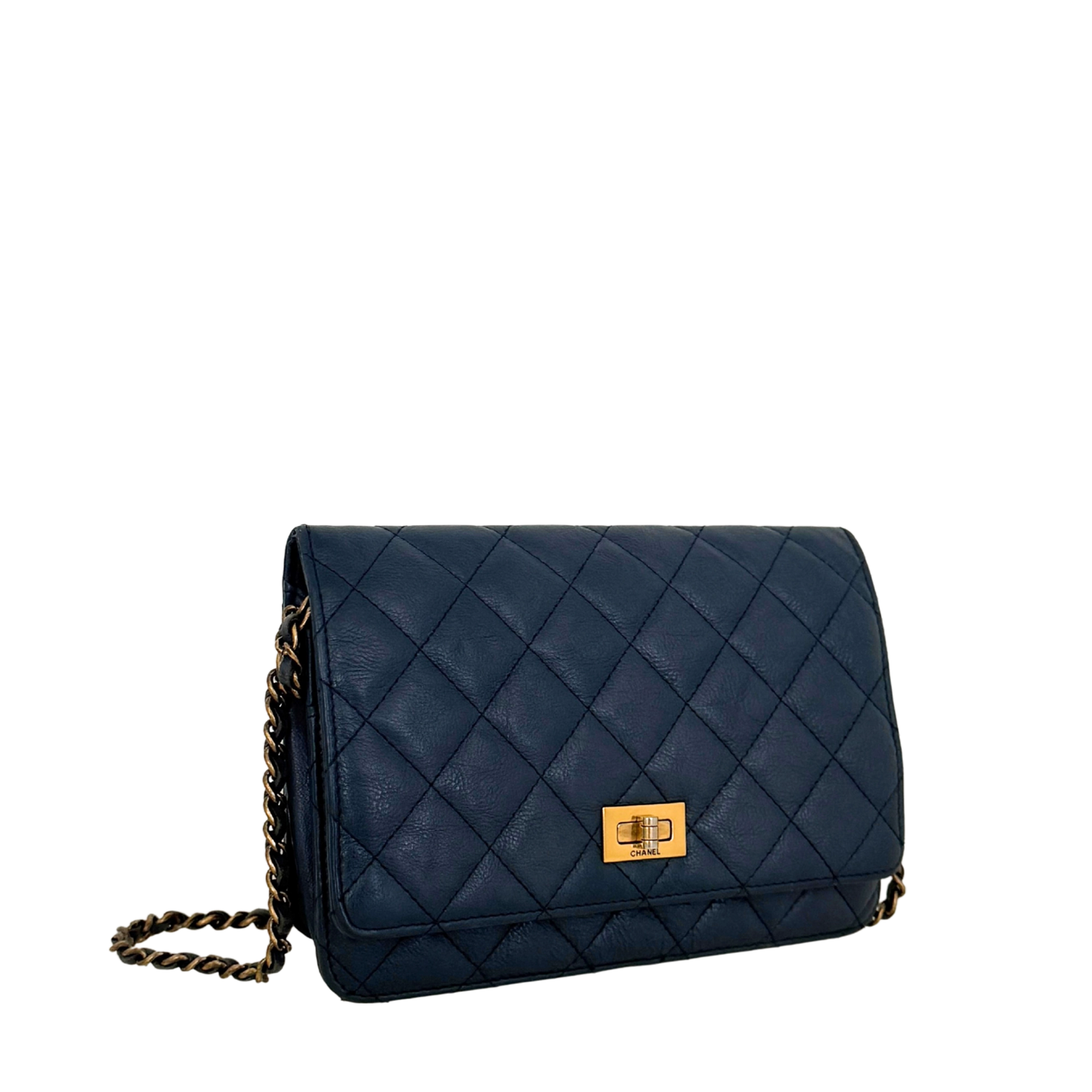 Chanel Wallet on Chain 2.55 Reissue Marineblau / gut Chanel