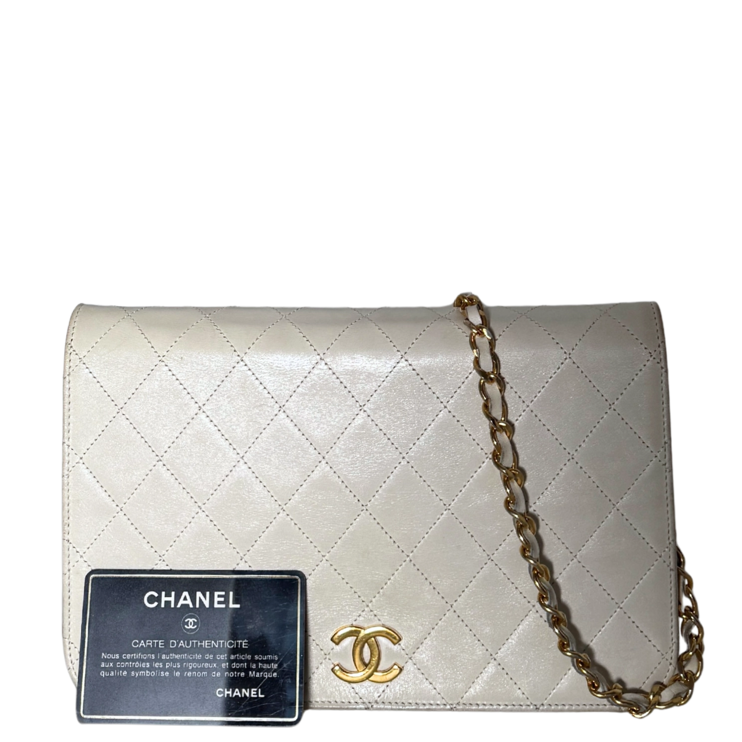 Chanel Timeless Wallet on Chain WOC Weiß / gut Chanel