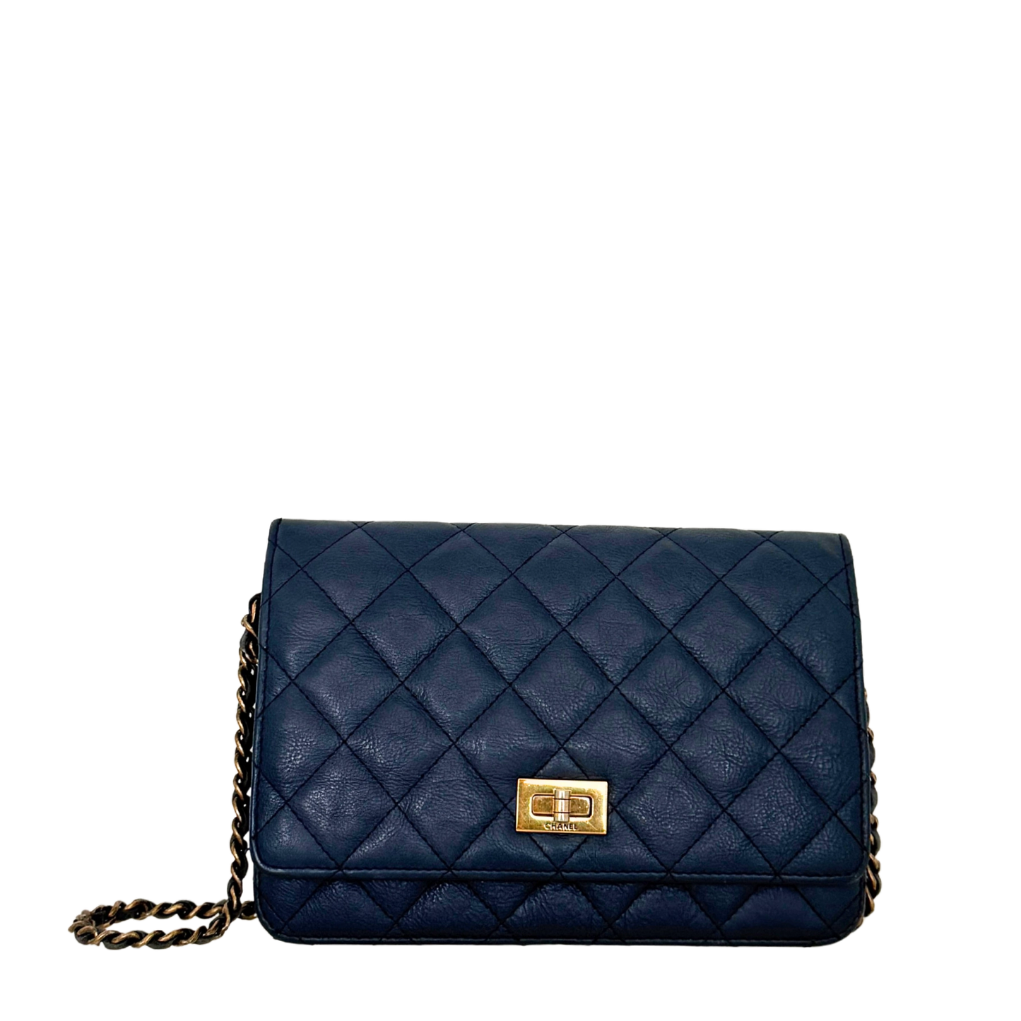 Chanel Wallet on Chain 2.55 Reissue Marineblau / gut Chanel