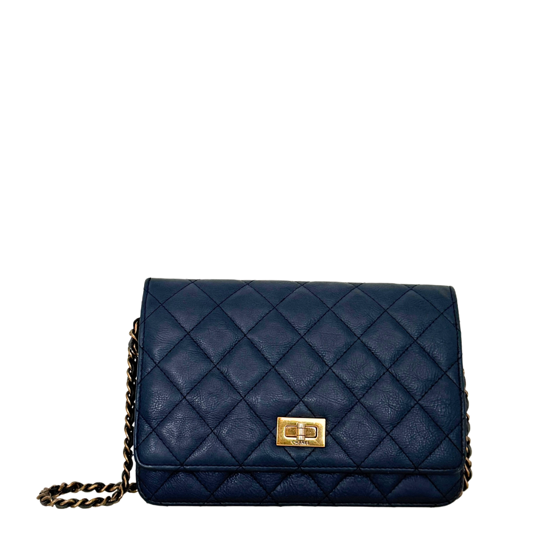 Chanel Wallet on Chain 2.55 Reissue Marineblau / gut Chanel