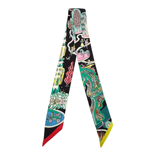 Hermès Twilly Weltausstellung schwarz / sehr gut Hermès