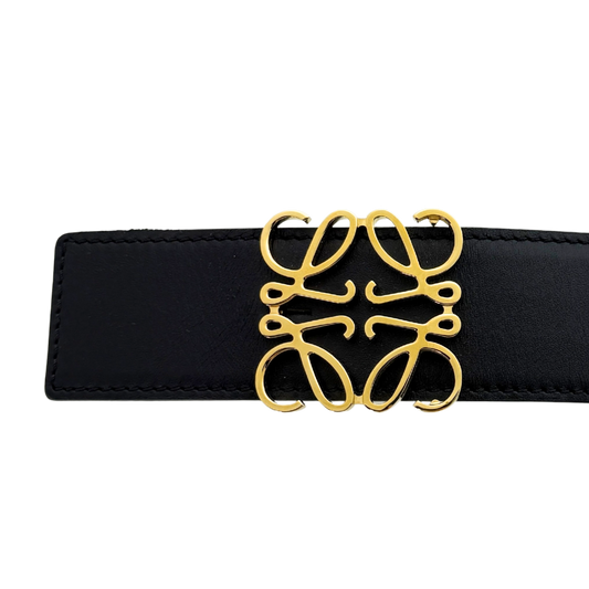 Loewe Anagram Wendegürtel Größe 90 Schwarz / neuwertig Loewe