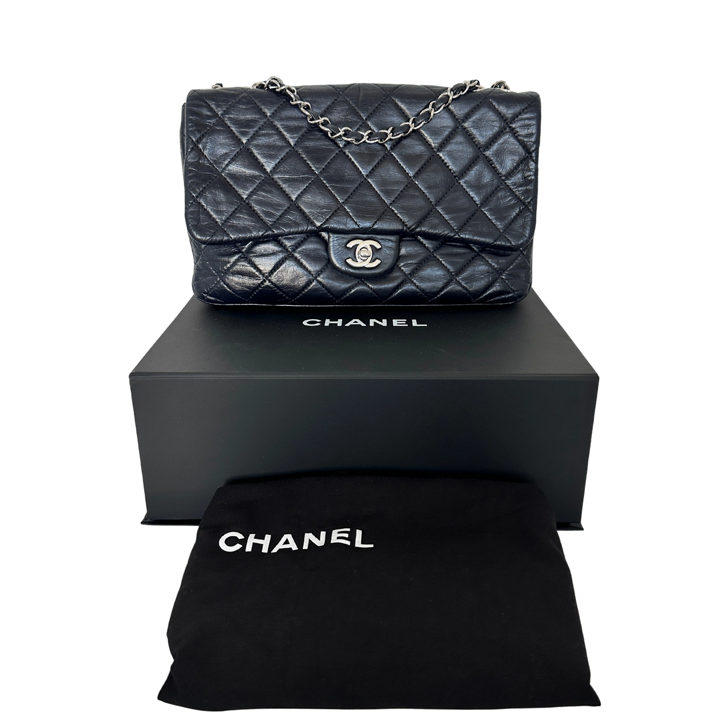 Chanel Timeless Accordion Flap Bag Lammleder / sehr gut Chanel