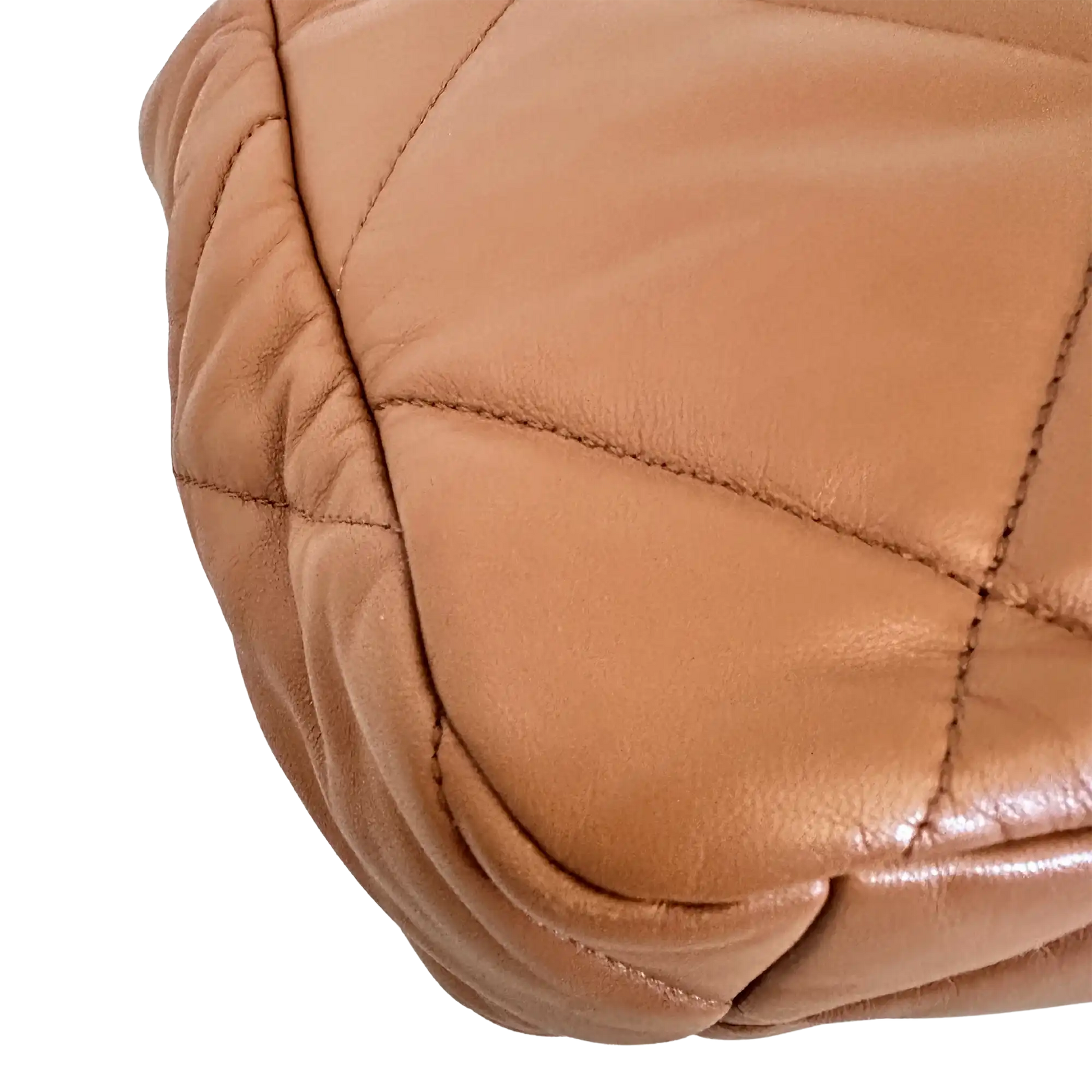 Chanel 19 Flap Bag Medium Tasche glänzendes Lammleder Caramel / sehr gut Chanel