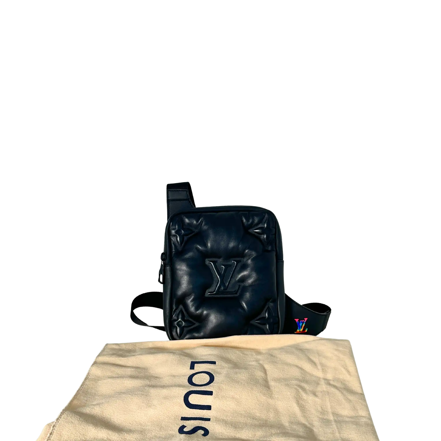 Louis Vuitton Asymmetrical Sling Bag 2054 Virgil Abloh Puffy Lammleder M68773 / neuwertig Louis Vuitton