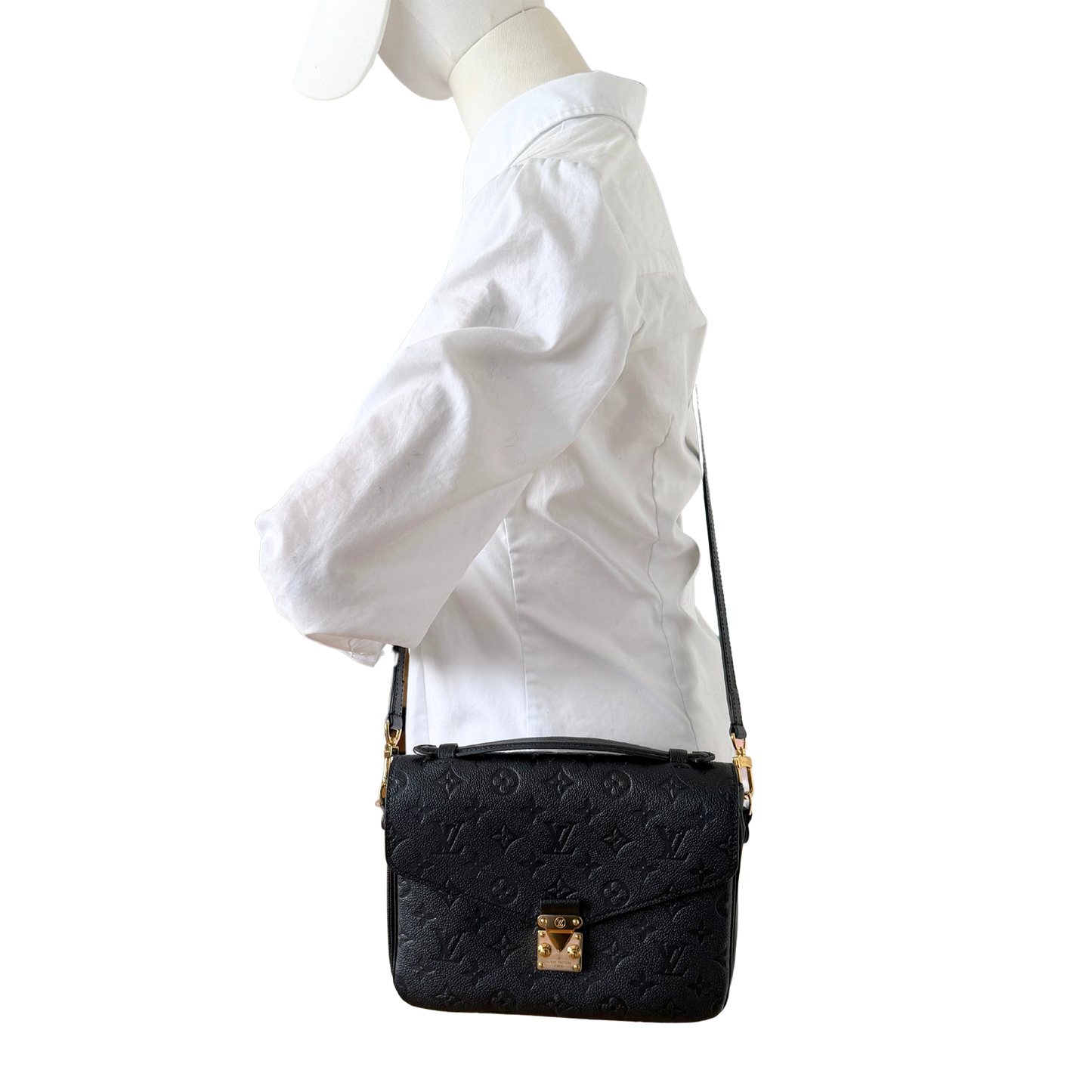 Louis Vuitton Pochette Métis Empreinte Leder M41487 Schwarz / sehr gut Louis Vuitton