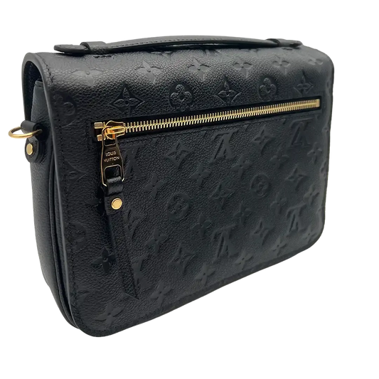 Louis Vuitton Pochette Métis Empreinte Leder schwarz / neu Fullset - Echtheitscheck