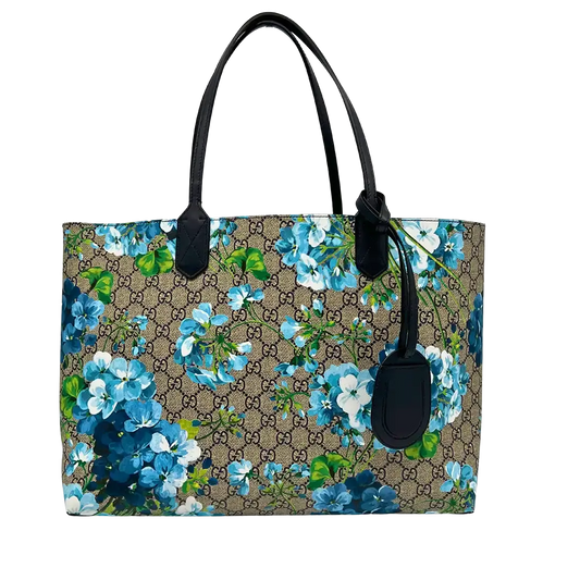 Gucci Supreme Monogram Blooms Floral Wendeshopper Medium Tote Bag / neuwertig Gucci