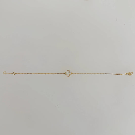 Van Cleef & Arpels Sweet Alhambra Armband Perlmutt 18K Gelbgold – Ansicht 2