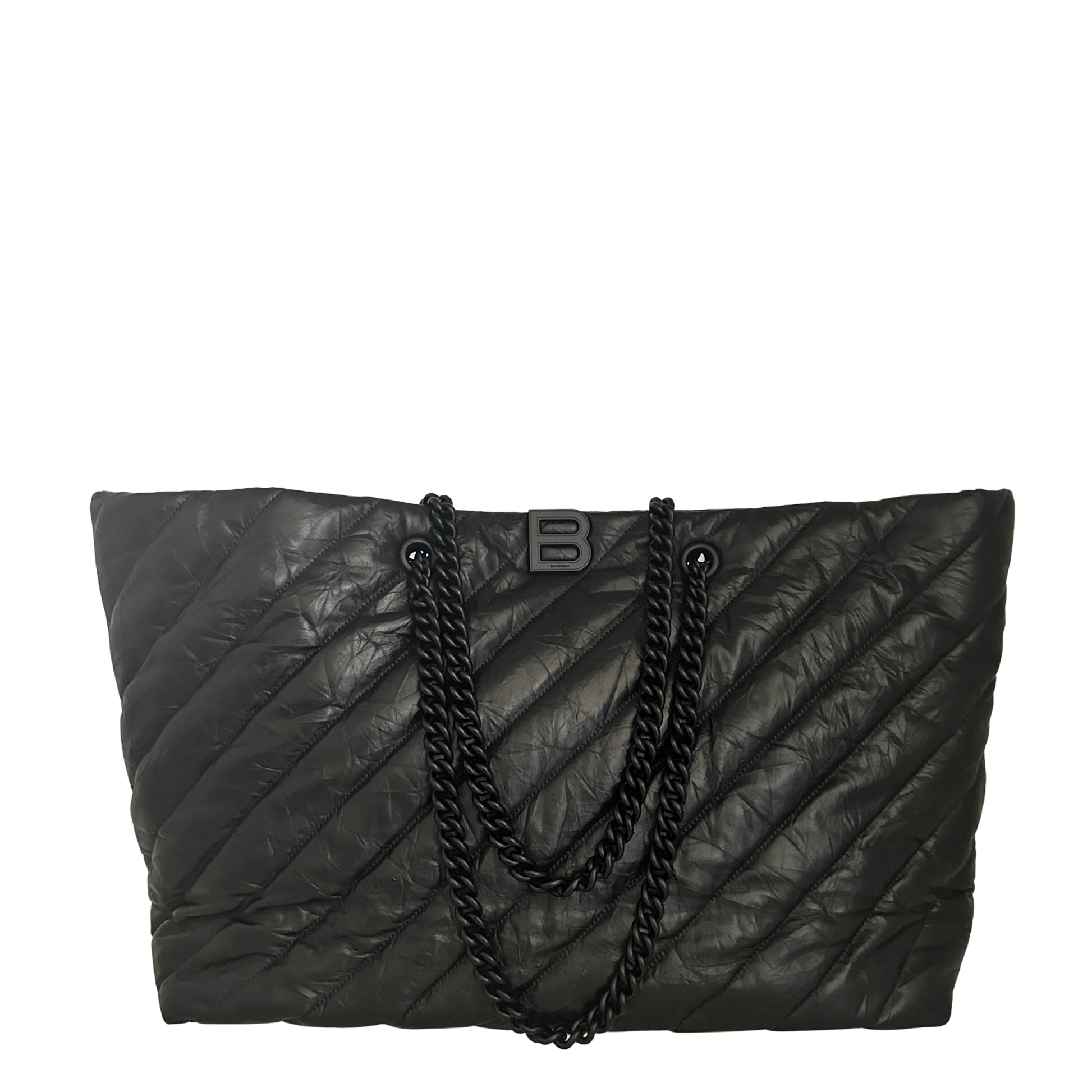 Balenciaga Shopper Crush East-West Large Kalbsleder / neuwertig Balenciaga