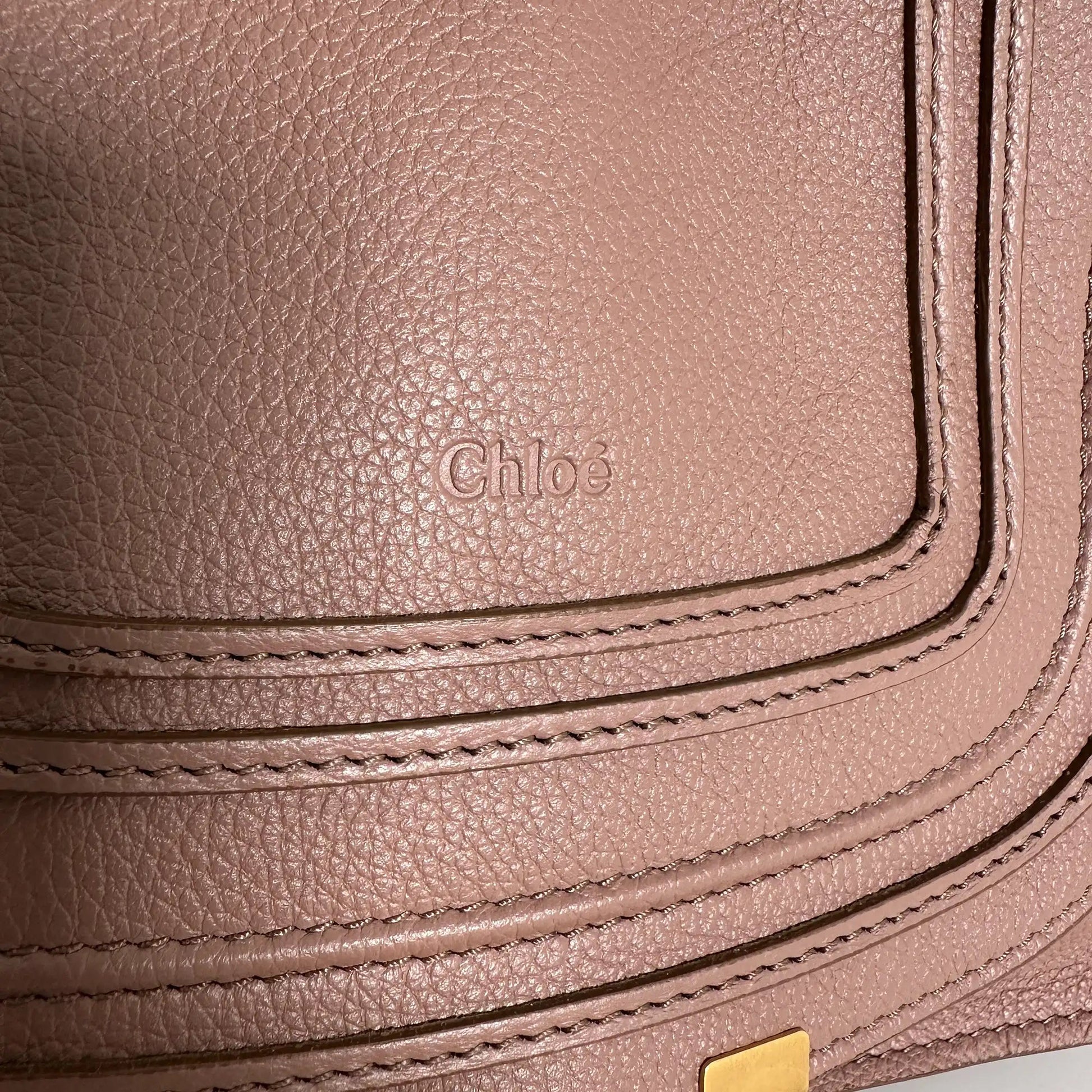 Chloé Marcie Small Handtasche Woodrose Leder / neuwertig Chloé