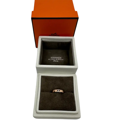 Hermès 18K Roségold Diamanten Ever Herakles Trauring Fullset / sehr gut Hermès