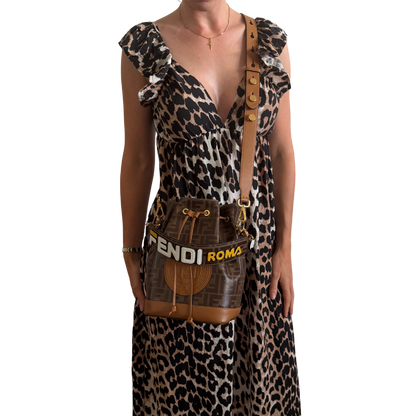Fendi Mon Tresor Drawstring Bucket Bag braun / gut Fendi