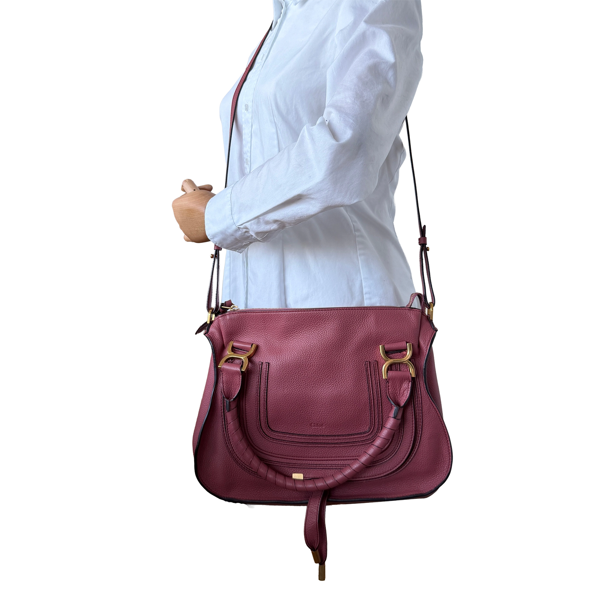 Chloé Marcie Medium Leder Faded Rose / neuwertig Chloé