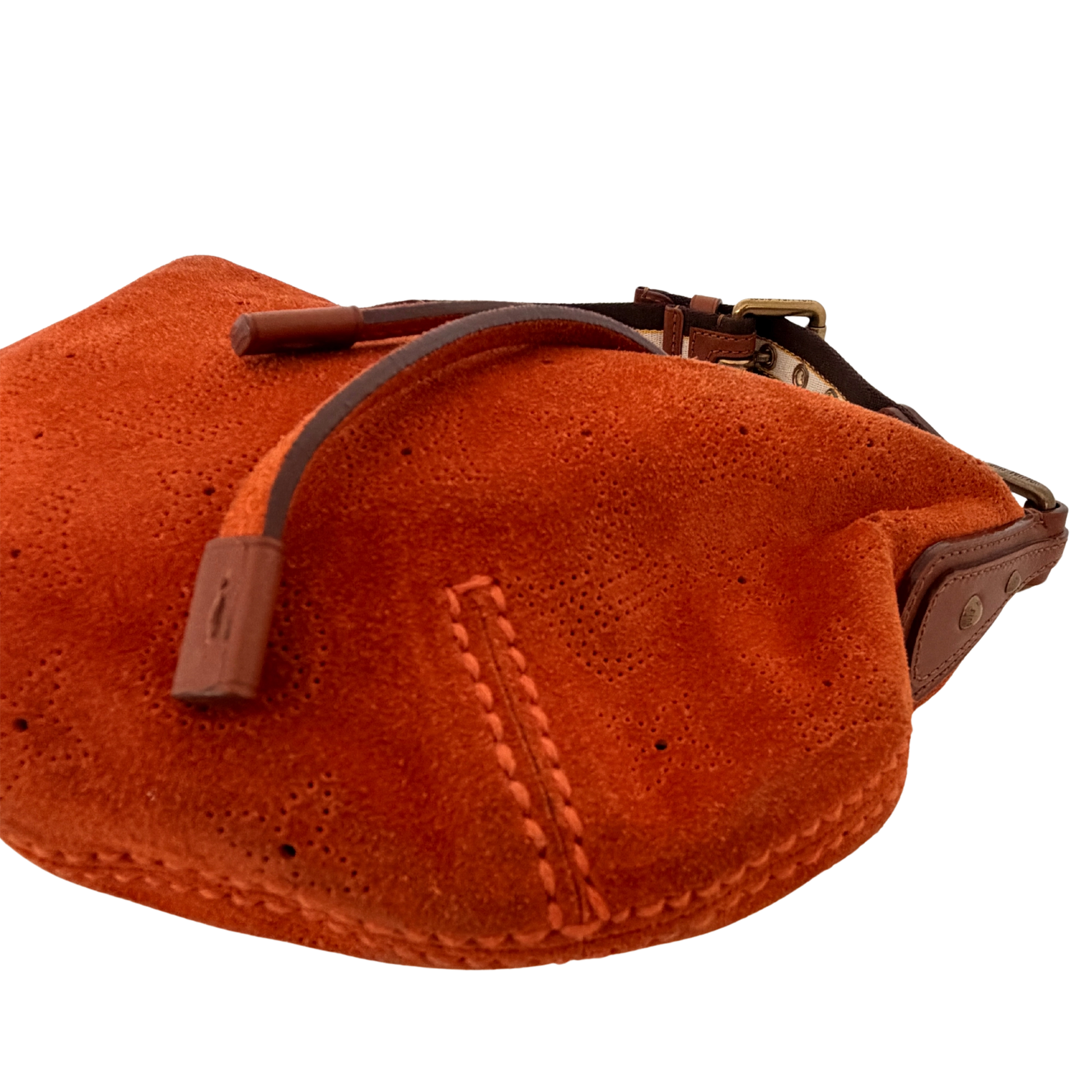 Louis Vuitton Limited Edition Orange Monogram Suede Onatah PM Bag / neuwertig Louis Vuitton