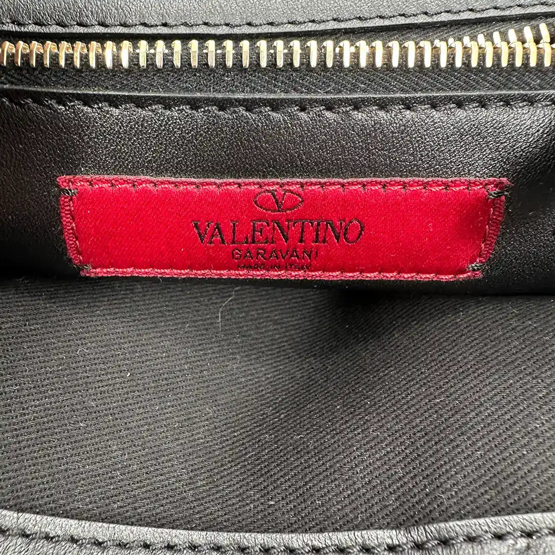 Valentino Garavani Rockstud Shopper Bag Leder schwarz / sehr gut